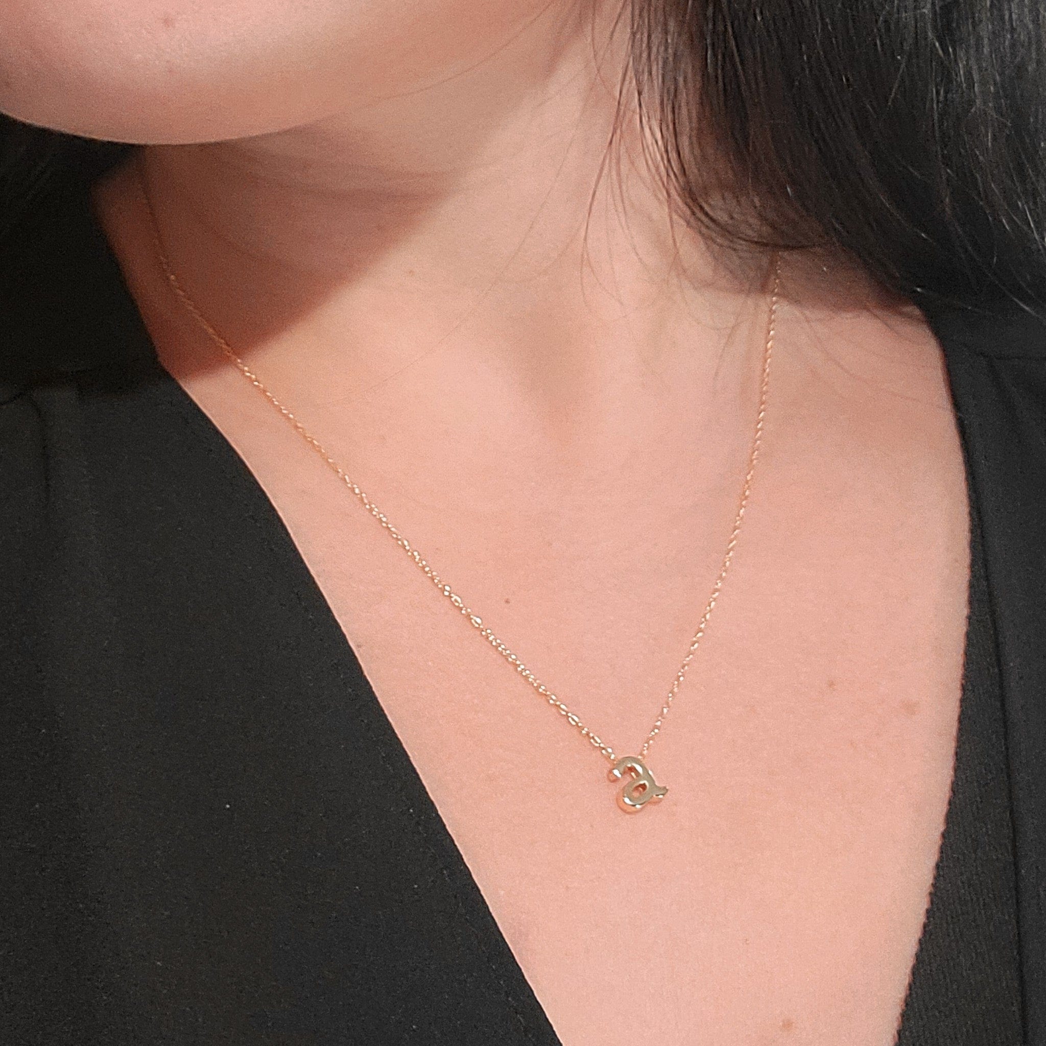 Gold Initials On A Chain Necklace - The Vintage Pearl